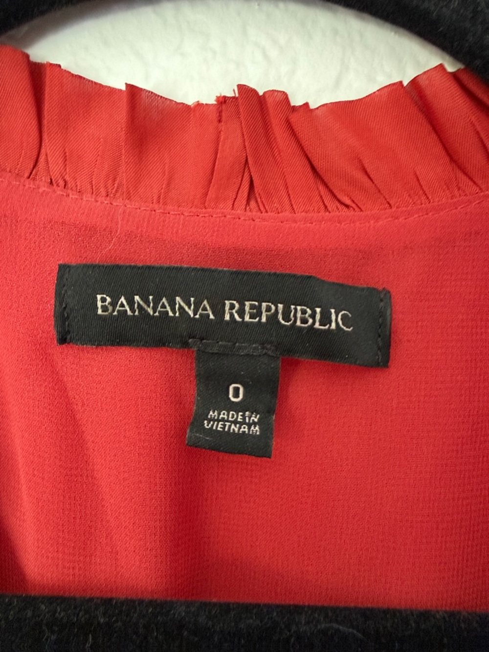 Banana Republic Crimson Ruffled High-Low Maxi Dress - Picture 2 of 7